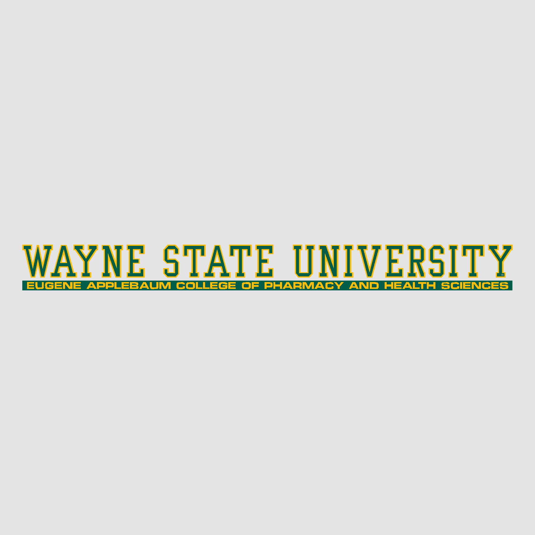 Wayne State University College of Pharmacy and Health Sciences Auto Decal Strip