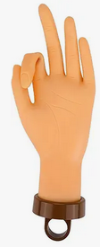deluxe flexible Practice Hand with Swivel Base