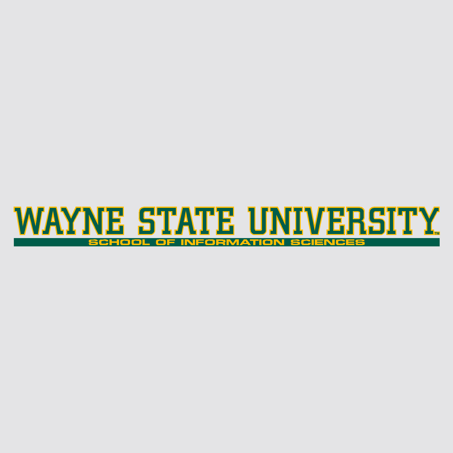 Wayne State University School of Information Sciences Auto Decal Strip