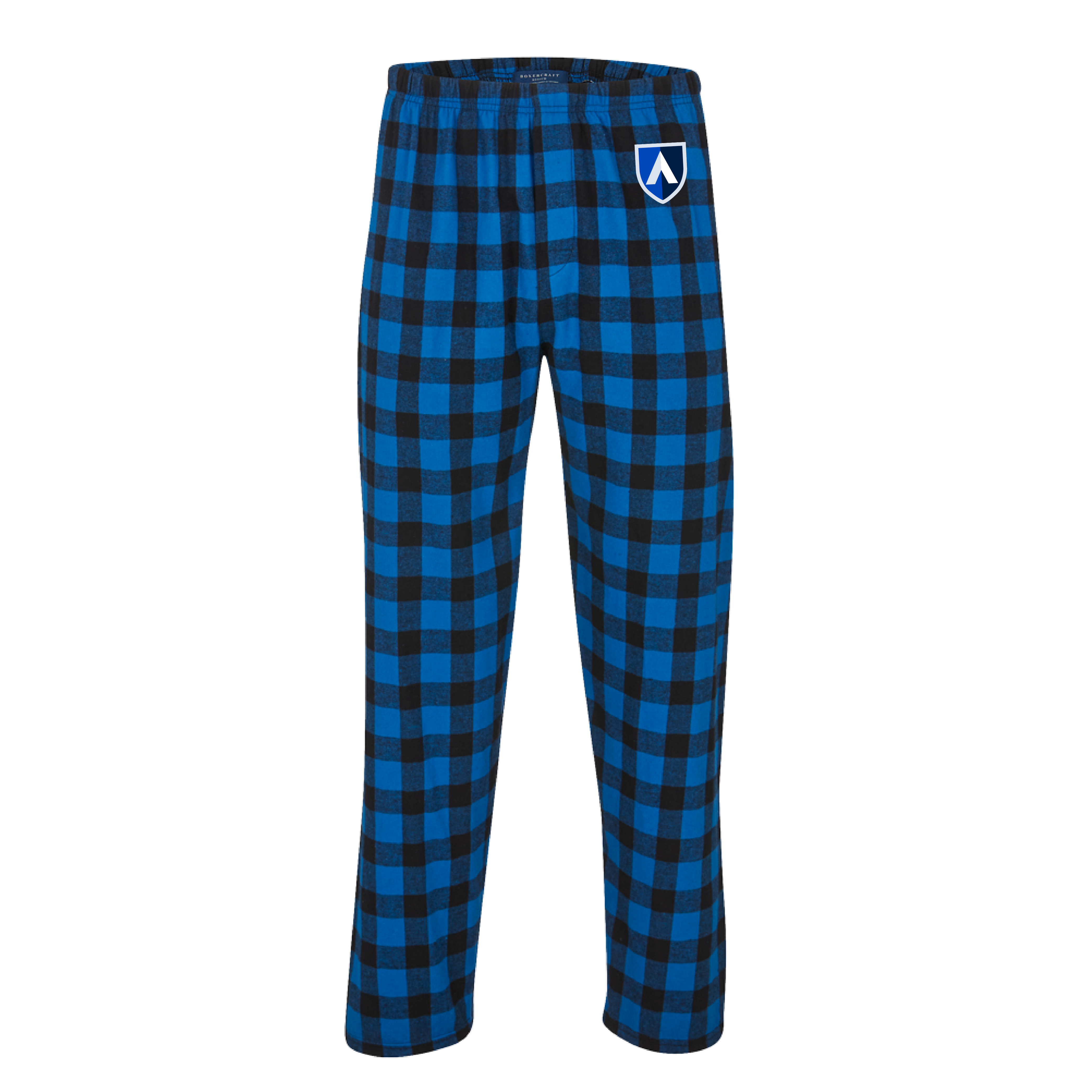 Aiken Technical Boxercraft Royal/Black Buffalo Unisex Flannel Pajama Pant ATC Shield