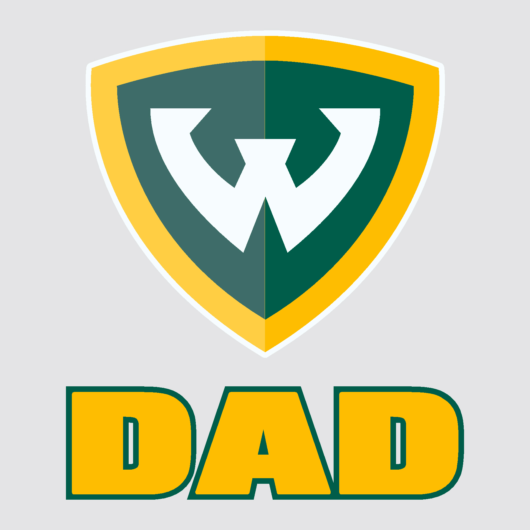 WSU Shield Dad Decal