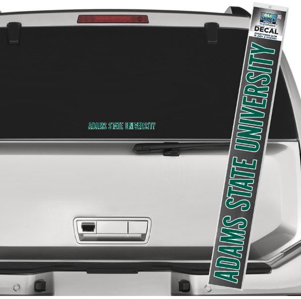 Adams State Grizzlies Window Decal Strip - Outside Application