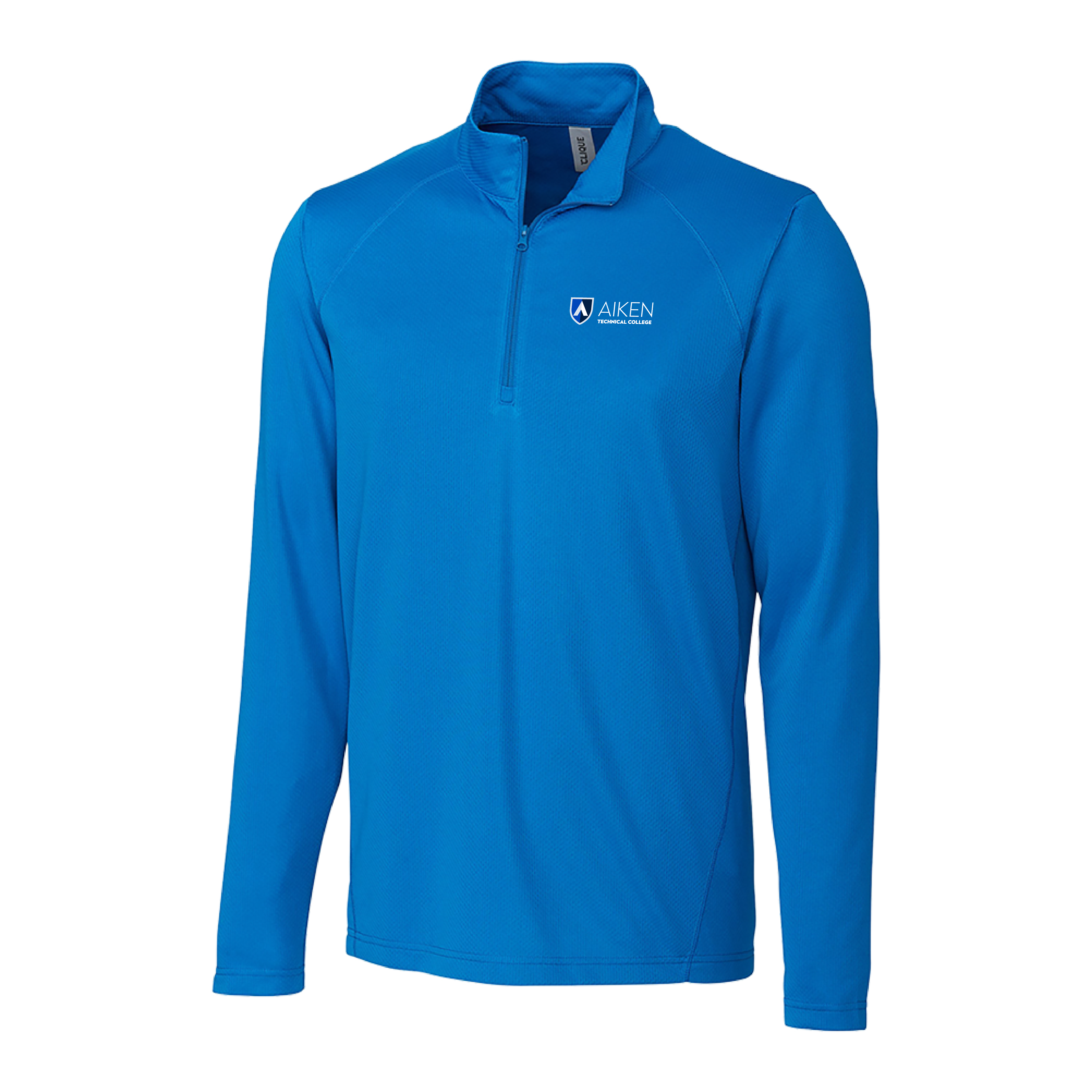 Aiken Technical C&B Royal Clique Ice Pique Half Zip Aiken Technical College Primary Mark Stacked