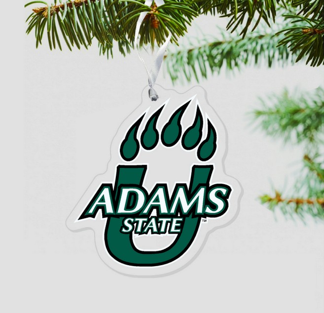 Adams State Acrylic Holiday Ornament