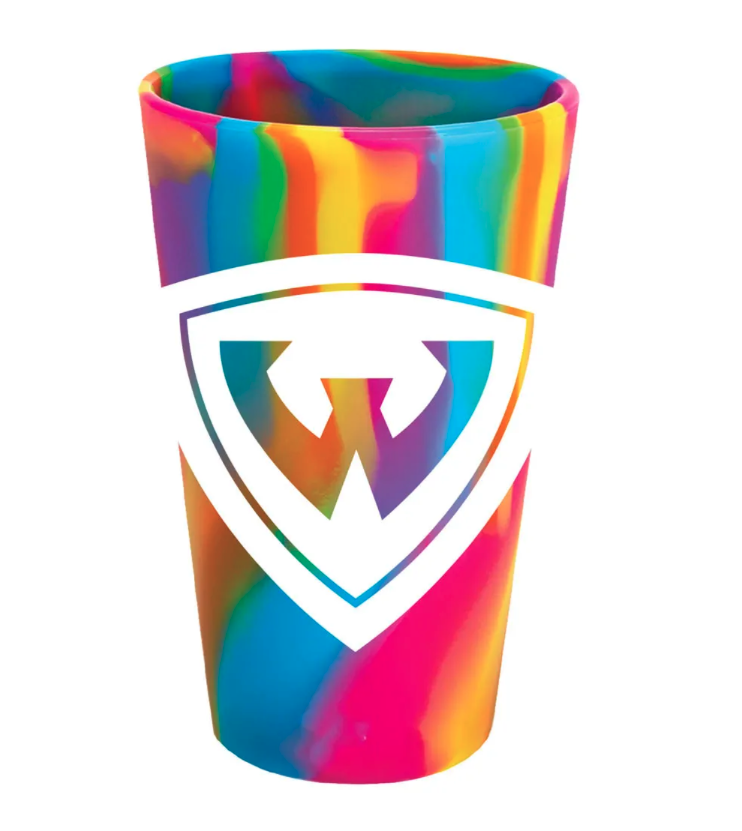 WSU Shield 16oz Silicone Pint Glass- Hippie Hop