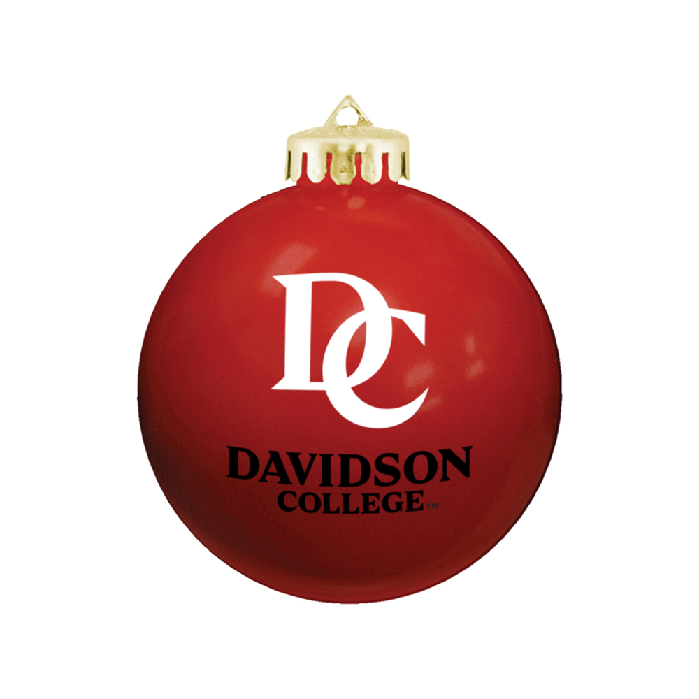 Davidson College Red Ornament