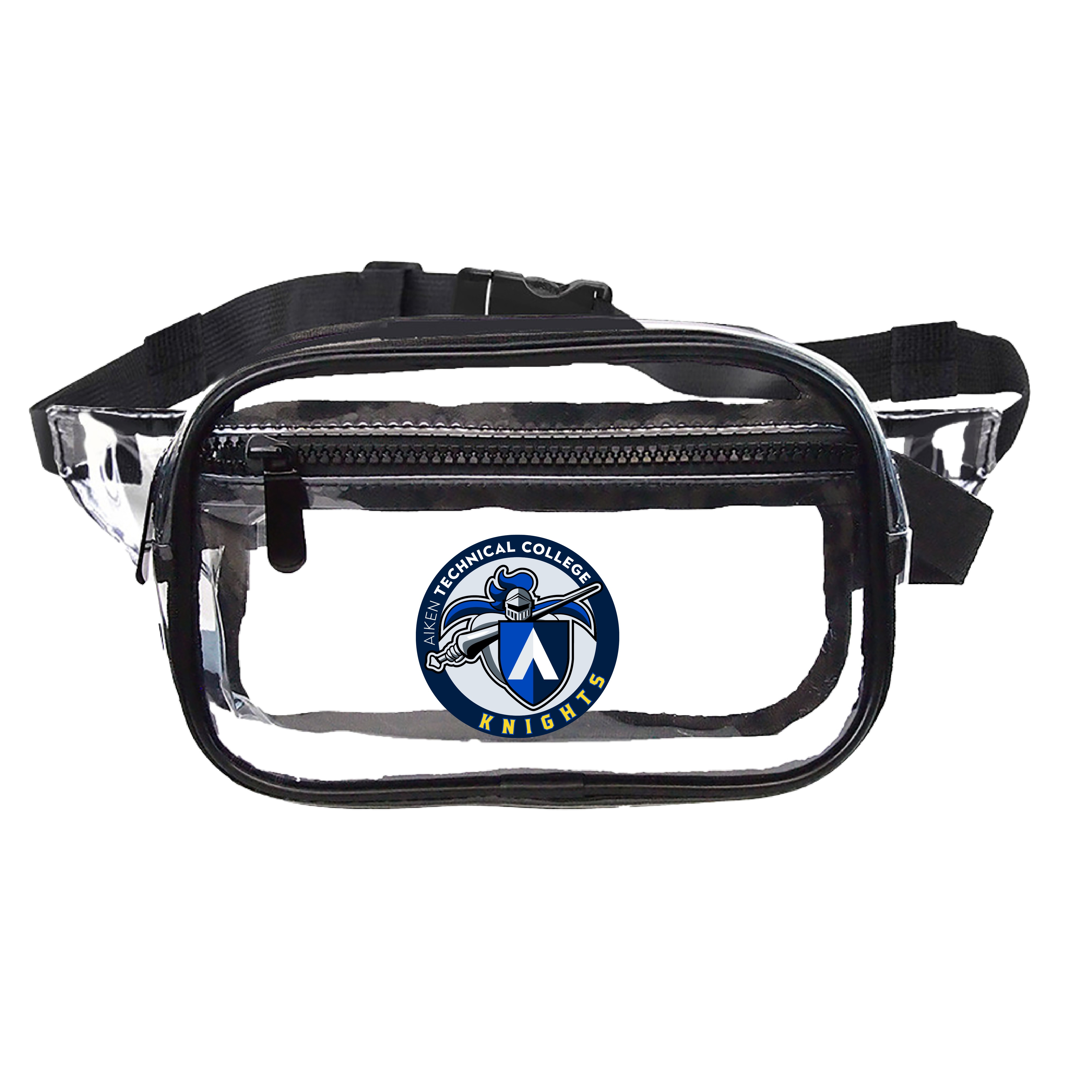 Aiken Technical Clear Fanny Pack Aiken Technical College Knights Emblem