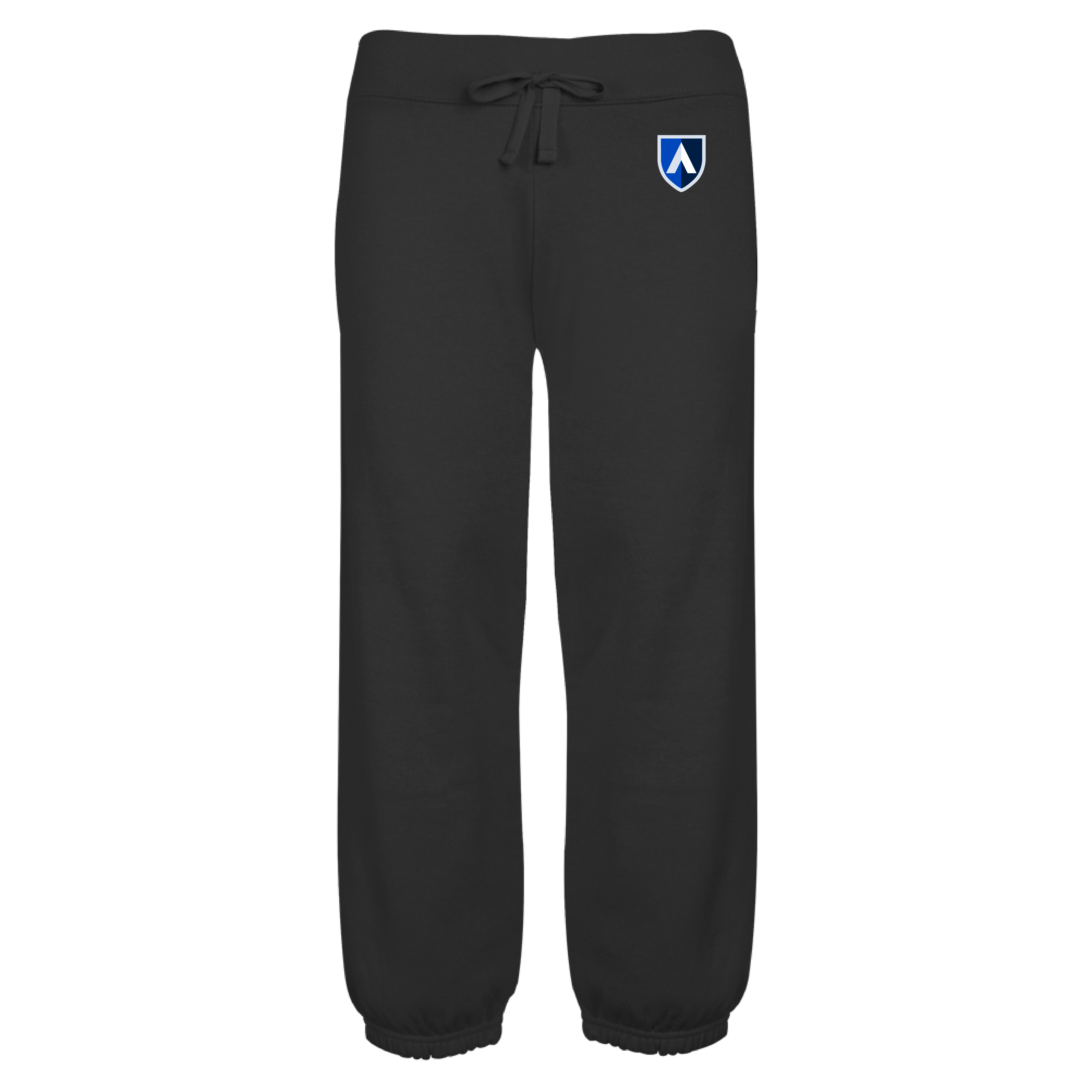 Aiken Technical ENZA Womens Black Banded Fleece Capri Aiken Technical College Shield