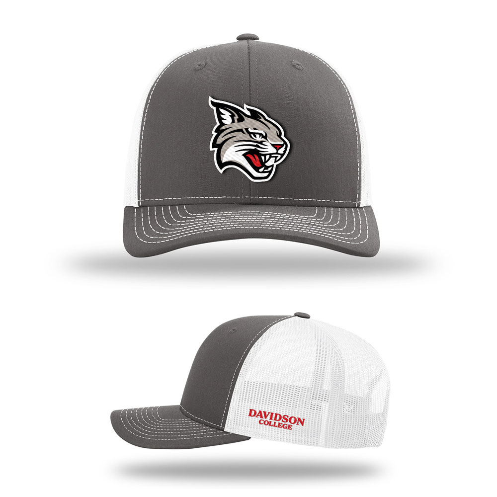 Davidson College Wildcat Charcoal Trucker Hat