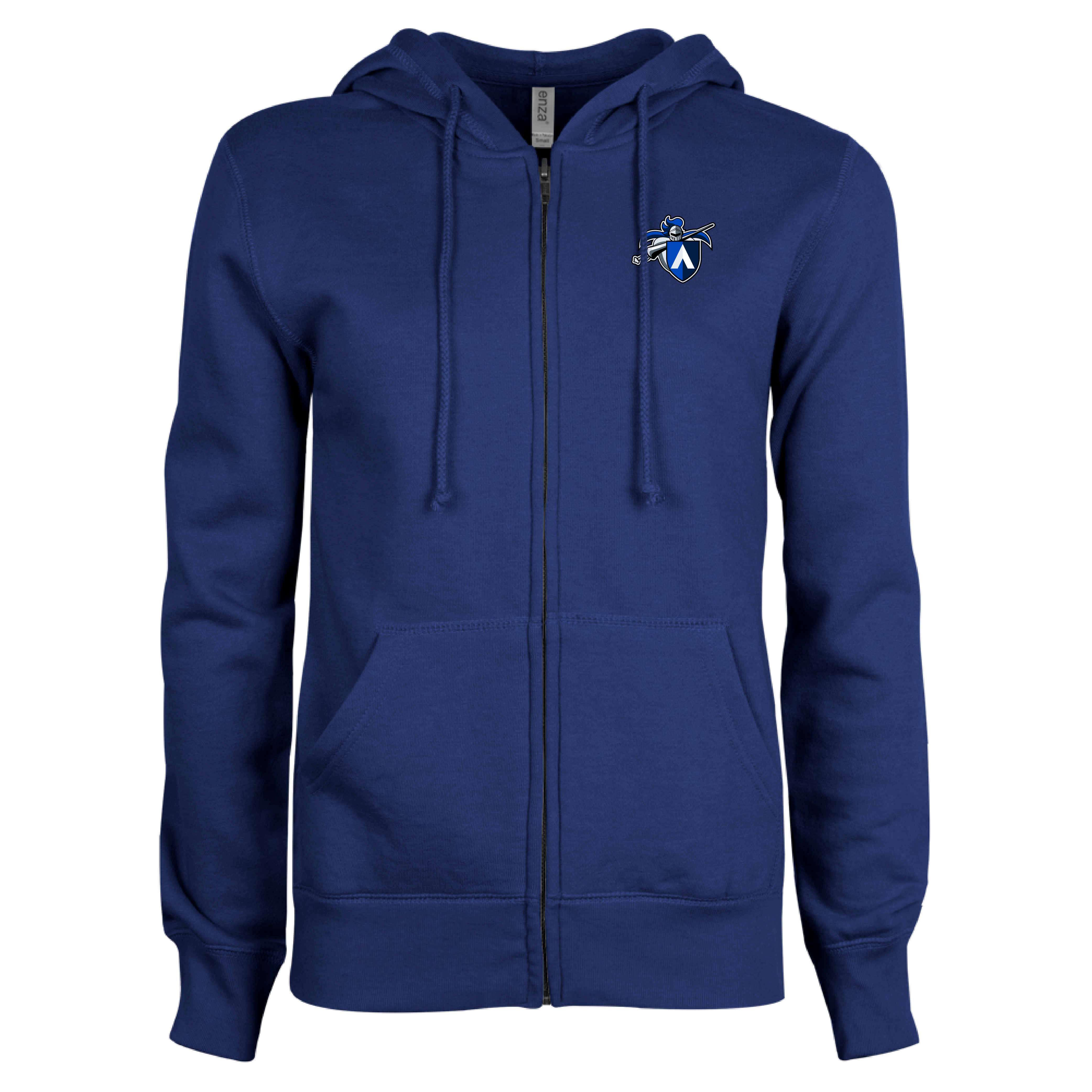 Aiken Technical ENZA Womens Royal Fleece Full Zip Hoodie Aiken Tech Knight