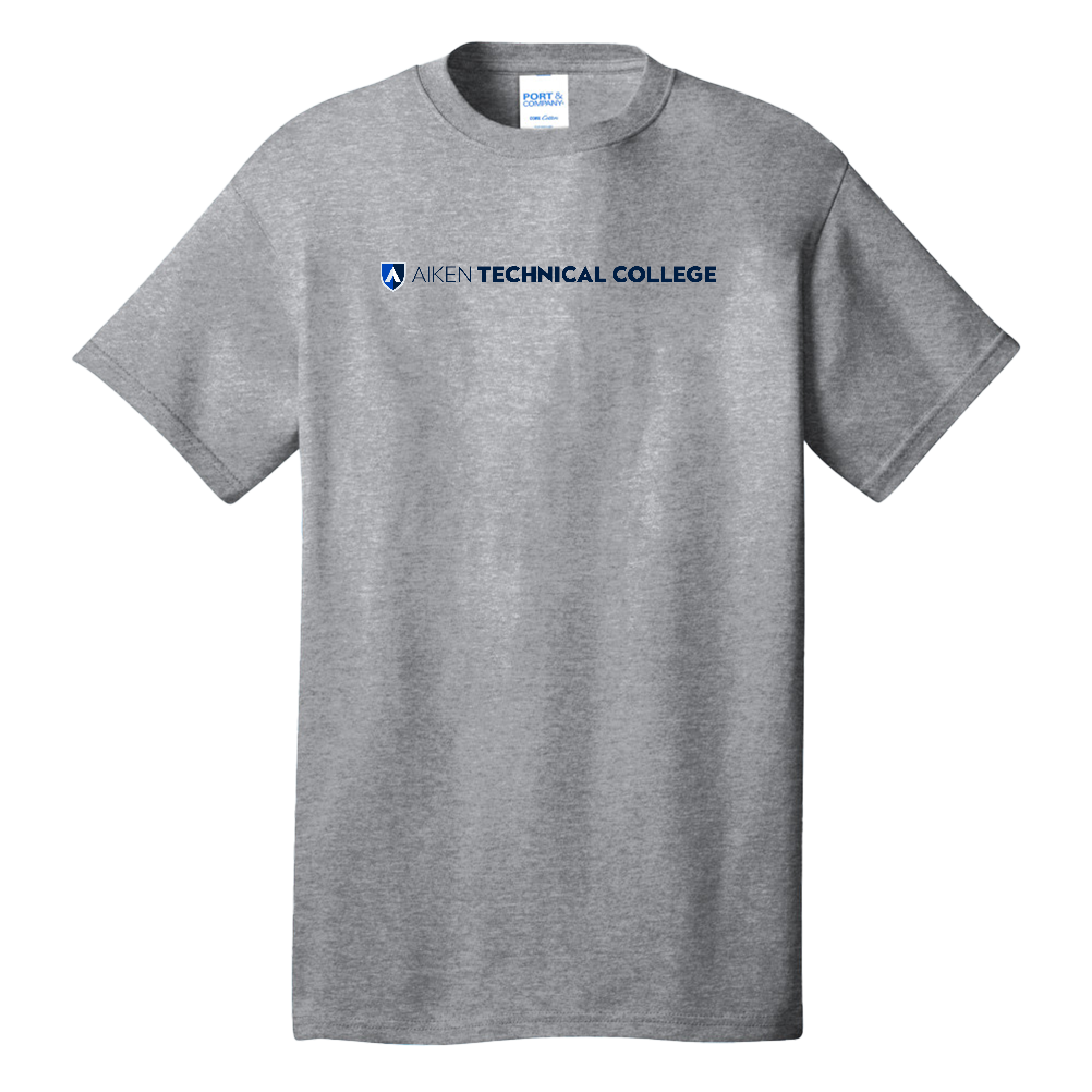 Aiken Technical Extended Athletic Heather T Shirt Aiken Technical College Primary Mark Flat