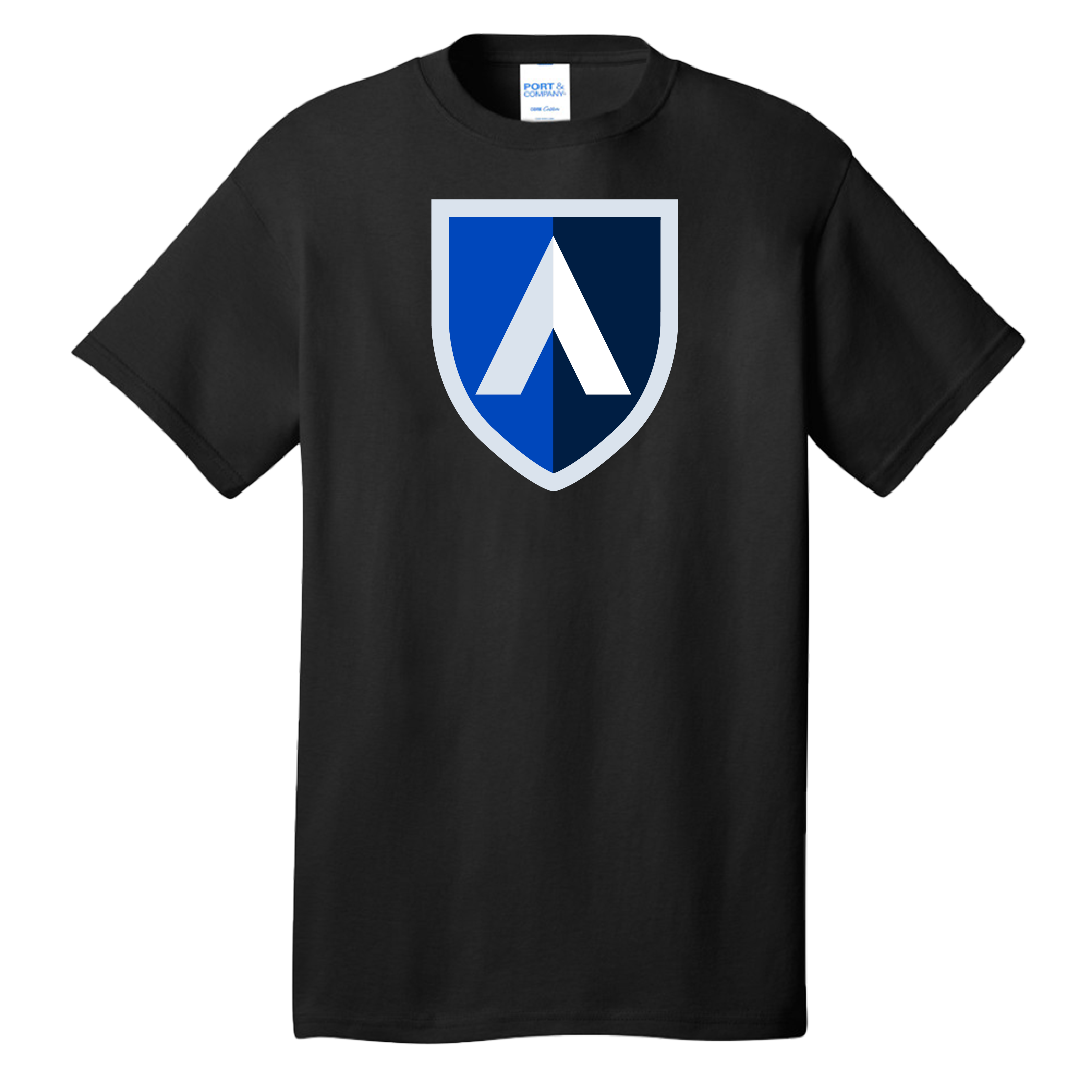 Aiken Technical Extended Black T Shirt Aiken Technical College Shield
