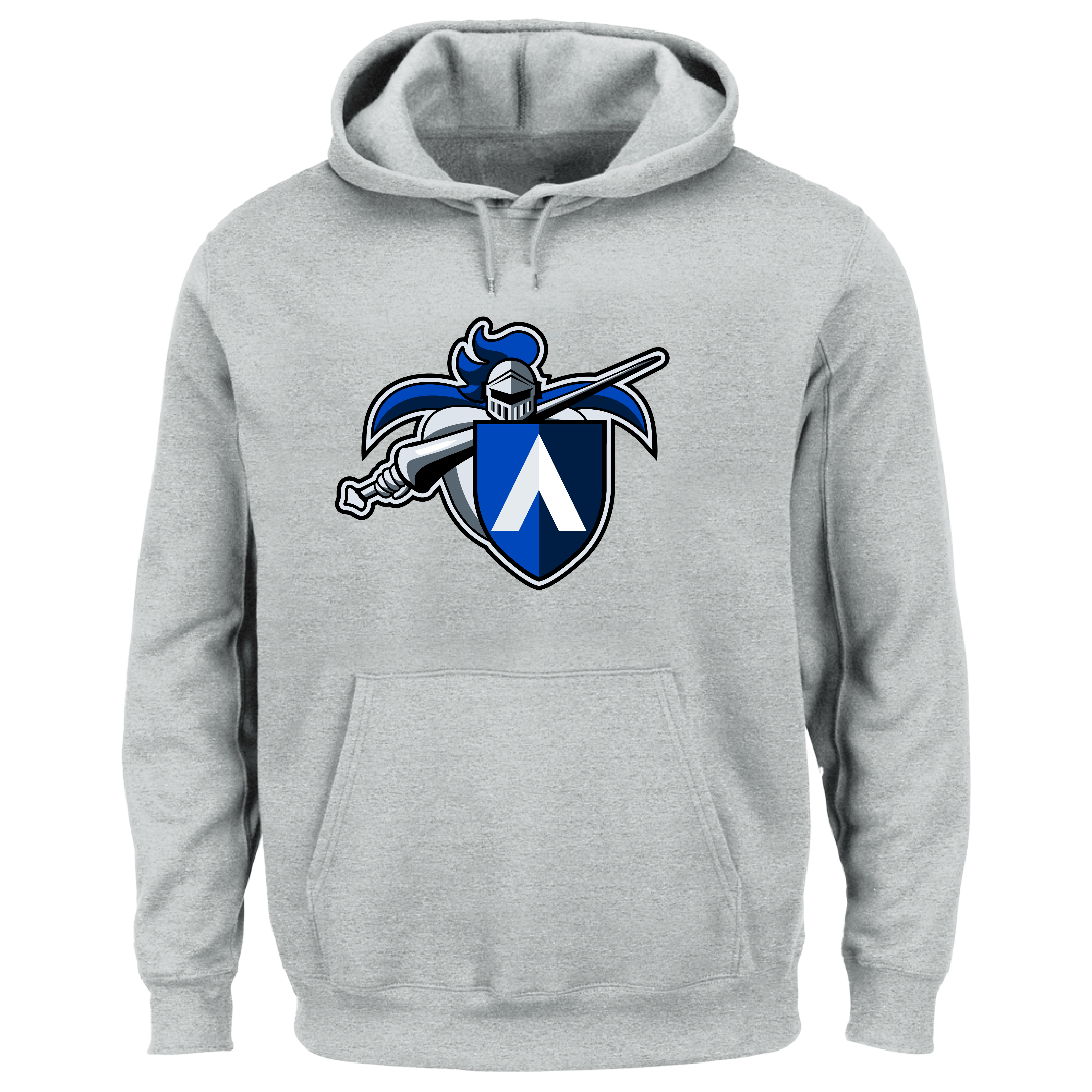 Aiken Technical Extended Heather Grey Hoodie Aiken Tech Knight