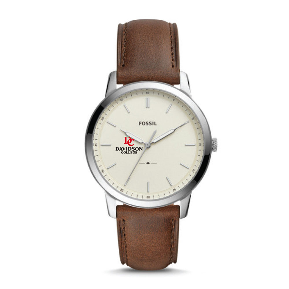Fossil Men's Minimalist Watch With Brown Leather Strap