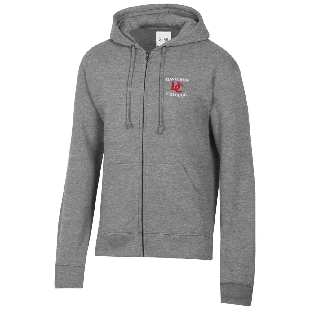 Davidson College Charcoal Heather Full Zip Jacket