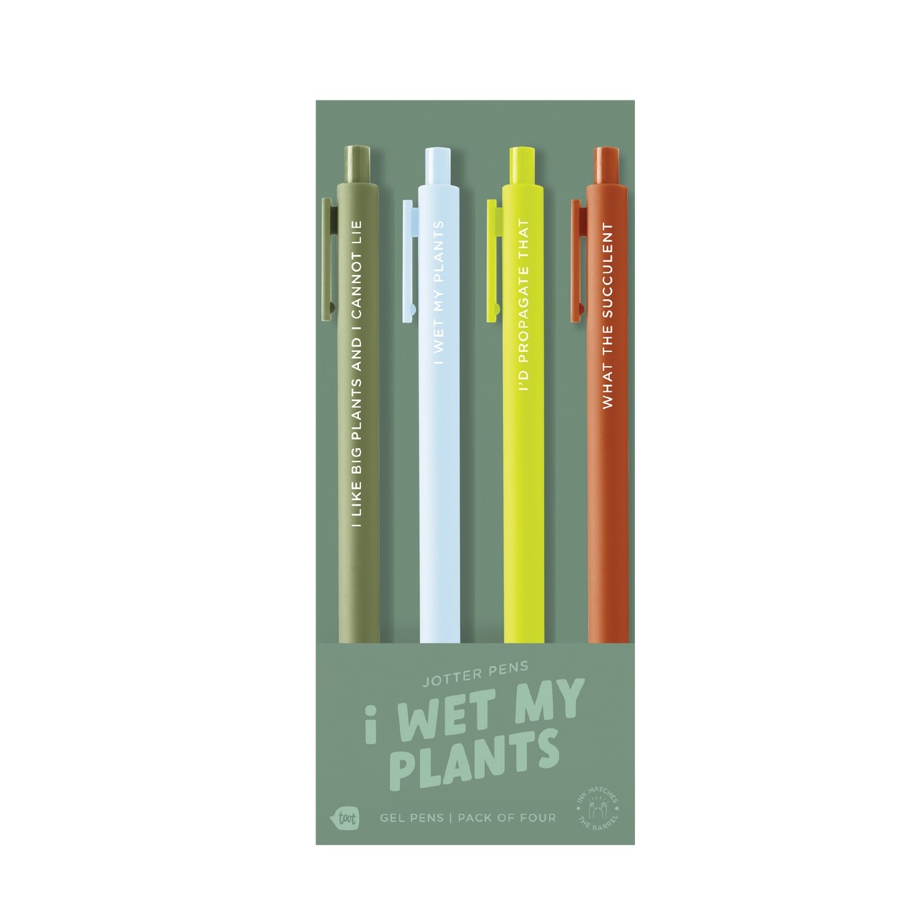 Jotter Pen Set 4 Pack- I Wet My Plants