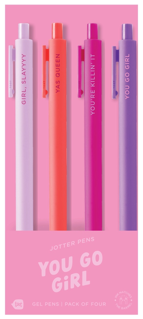 Jotter Pen Set 4 Pack- You Go Girl