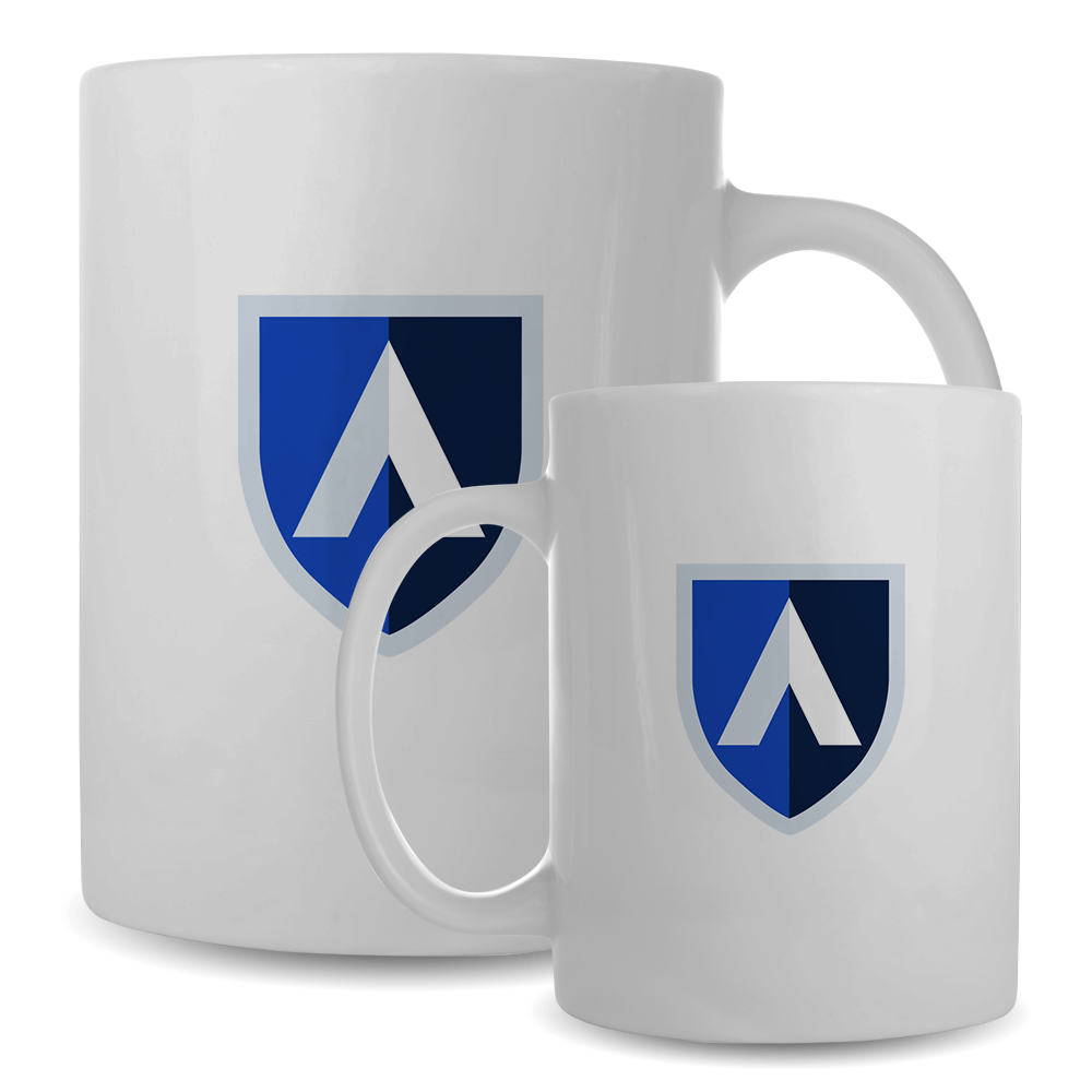 Aiken Technical Full Color White Mug 15oz Aiken Technical College Shield