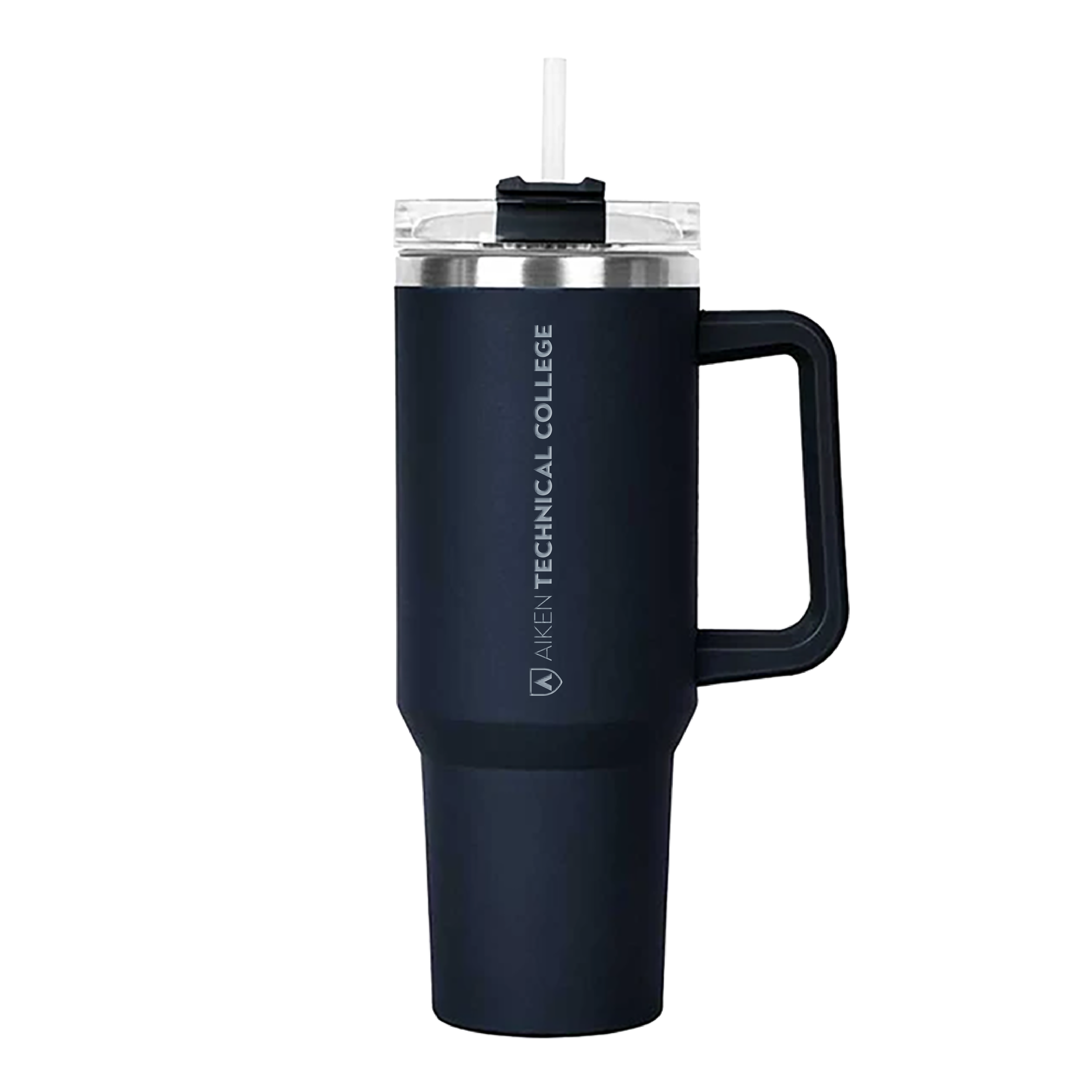 ATC Hippo Navy Mug & Straw Lid with Twist Closure 40 oz ATC Primary Mark Flat Engraved