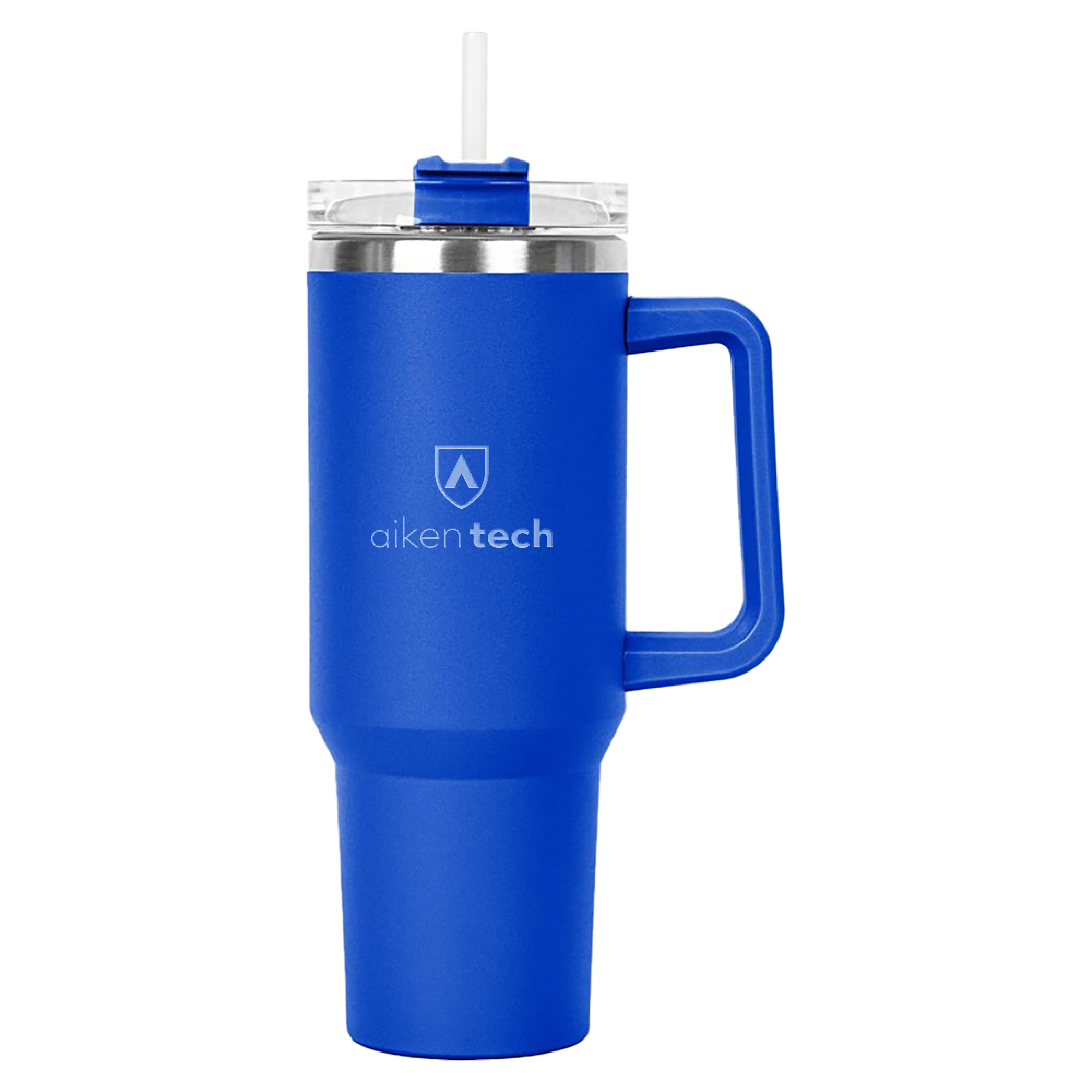 ATC Hippo Royal Mug &amp; Straw Lid with Twist Closure 40 oz ATC Secondary Mark Stacked Engraved