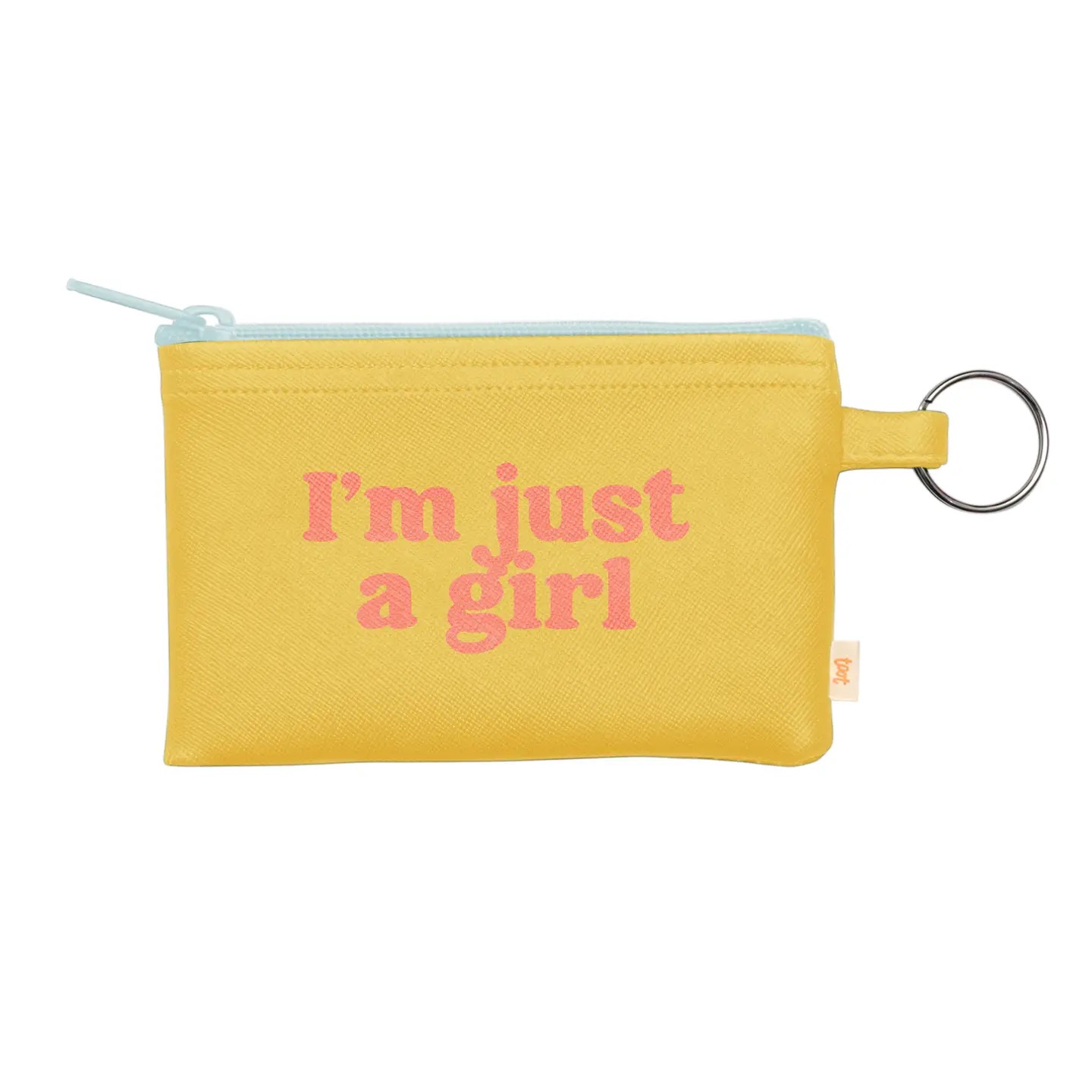 Patterned Penny Key Ring- I'm Just A Girl