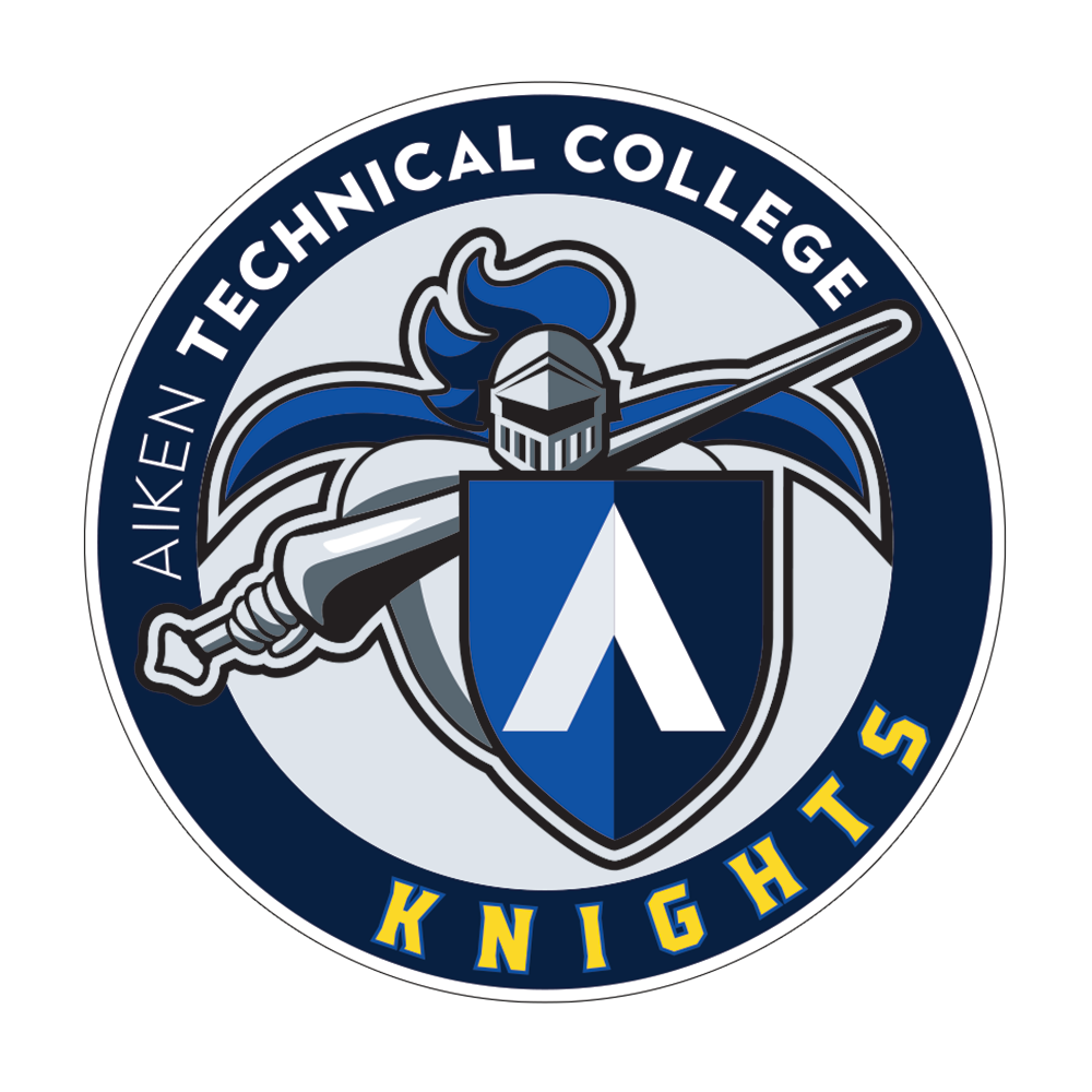 Aiken Technical Medium Decal Aiken Technical College Knights Emblem
