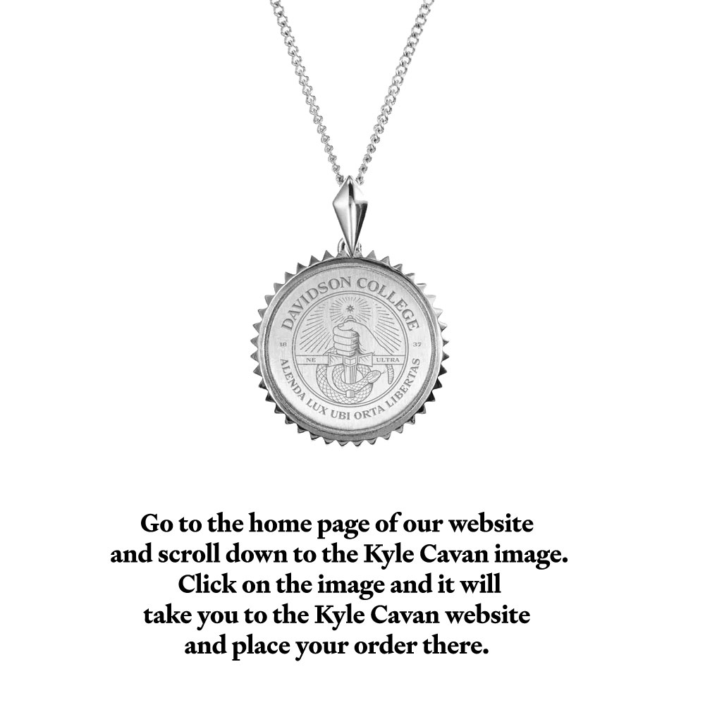 Davidson Seal Sterling Silver Sunburst Pendant