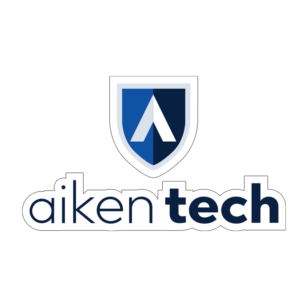Aiken Technical Medium Decal Aiken Technical College Secondary Mark Stacked