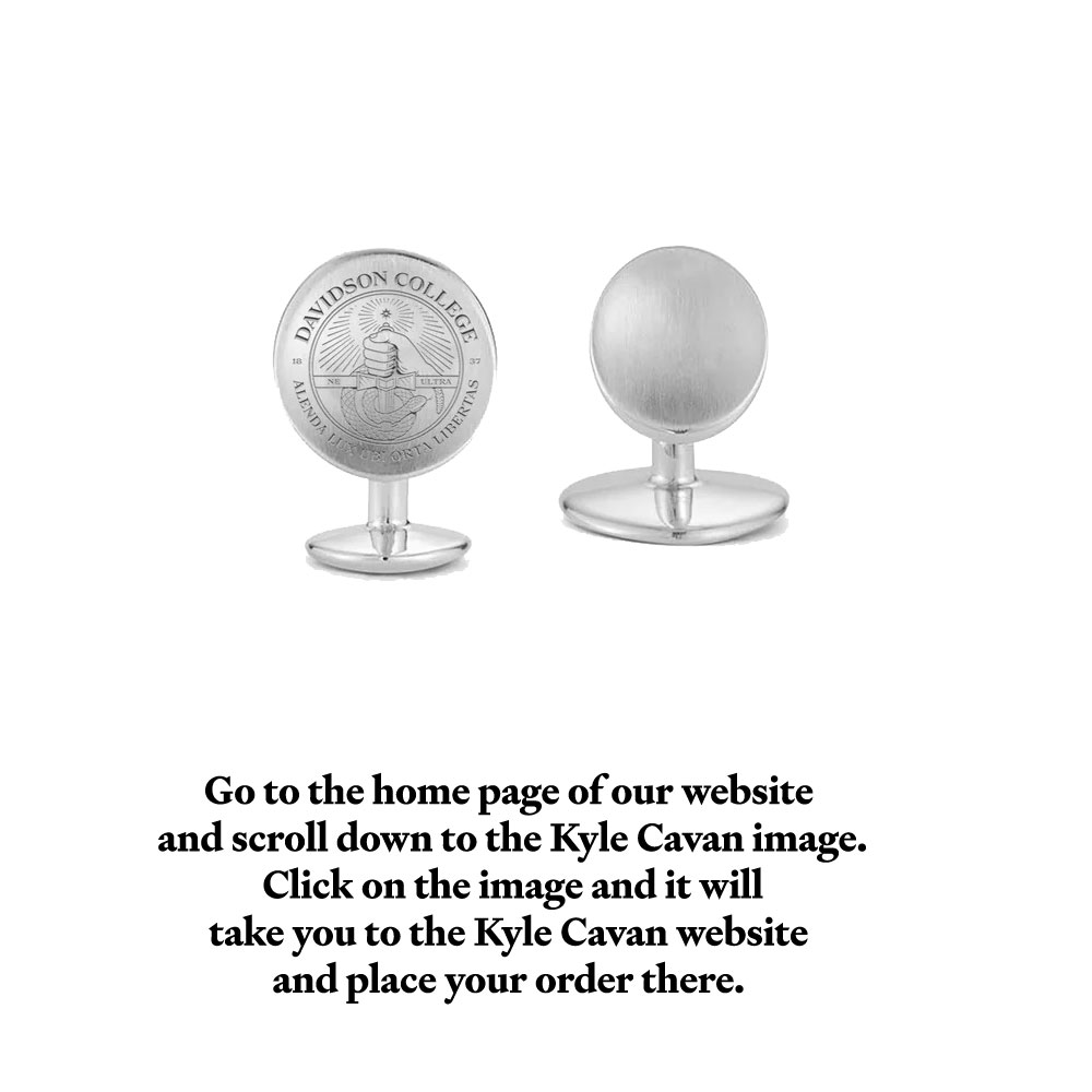 Davidson Seal Sterling Silver Organic Cufflinks