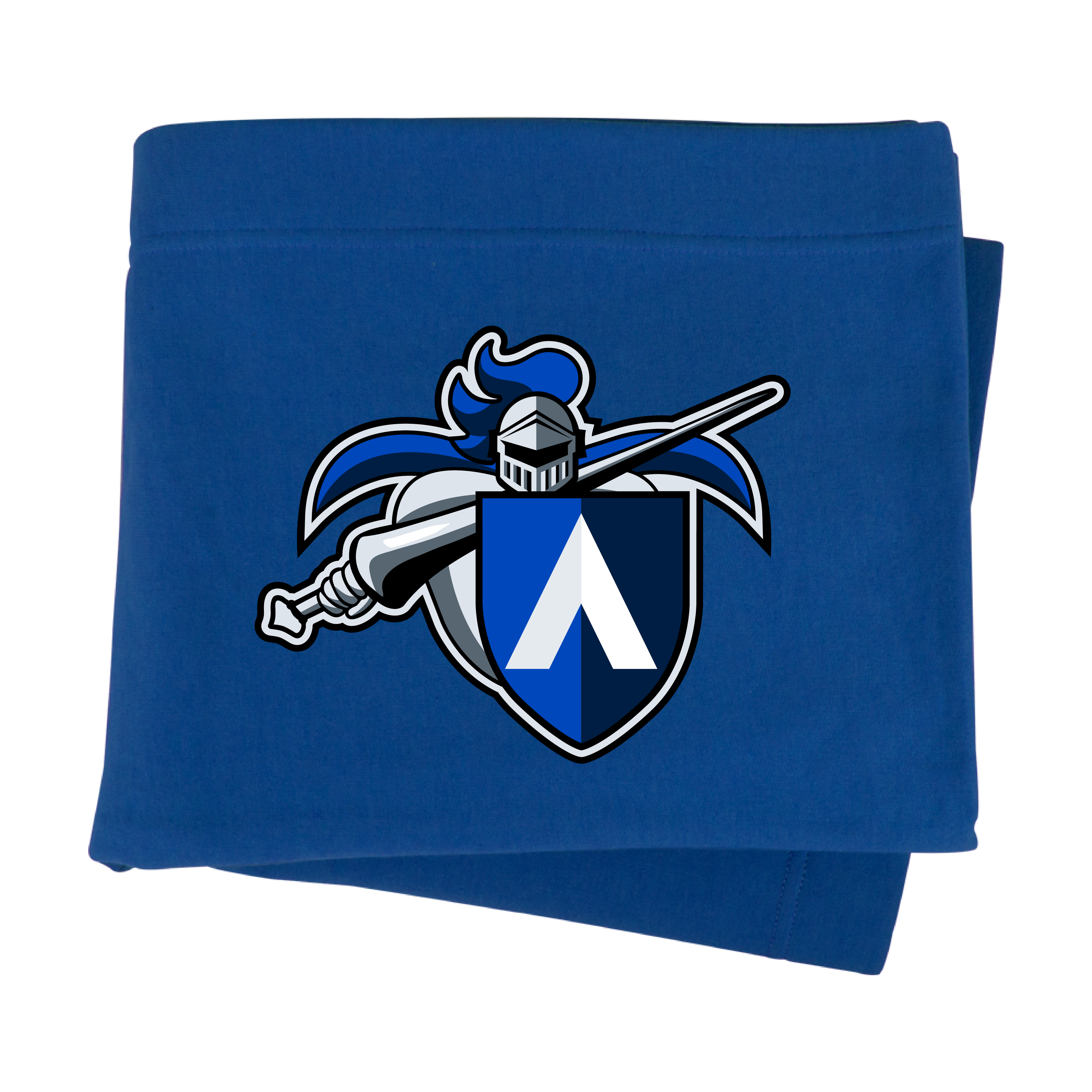 Aiken Technical Royal Sweatshirt Blanket Aiken Tech Knight