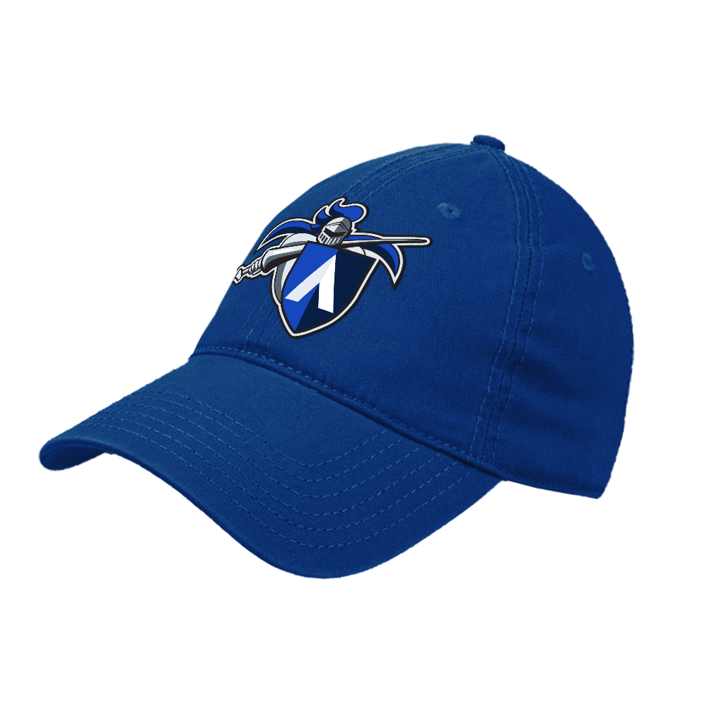 Aiken Technical Royal Unstructured Adjustable Low Profile Hat Aiken Tech Knight