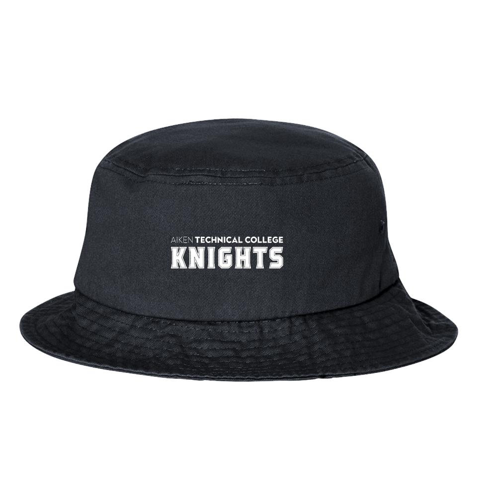 Aiken Technical Sportsman Black Bucket Hat Aiken TC Knights Wordmark