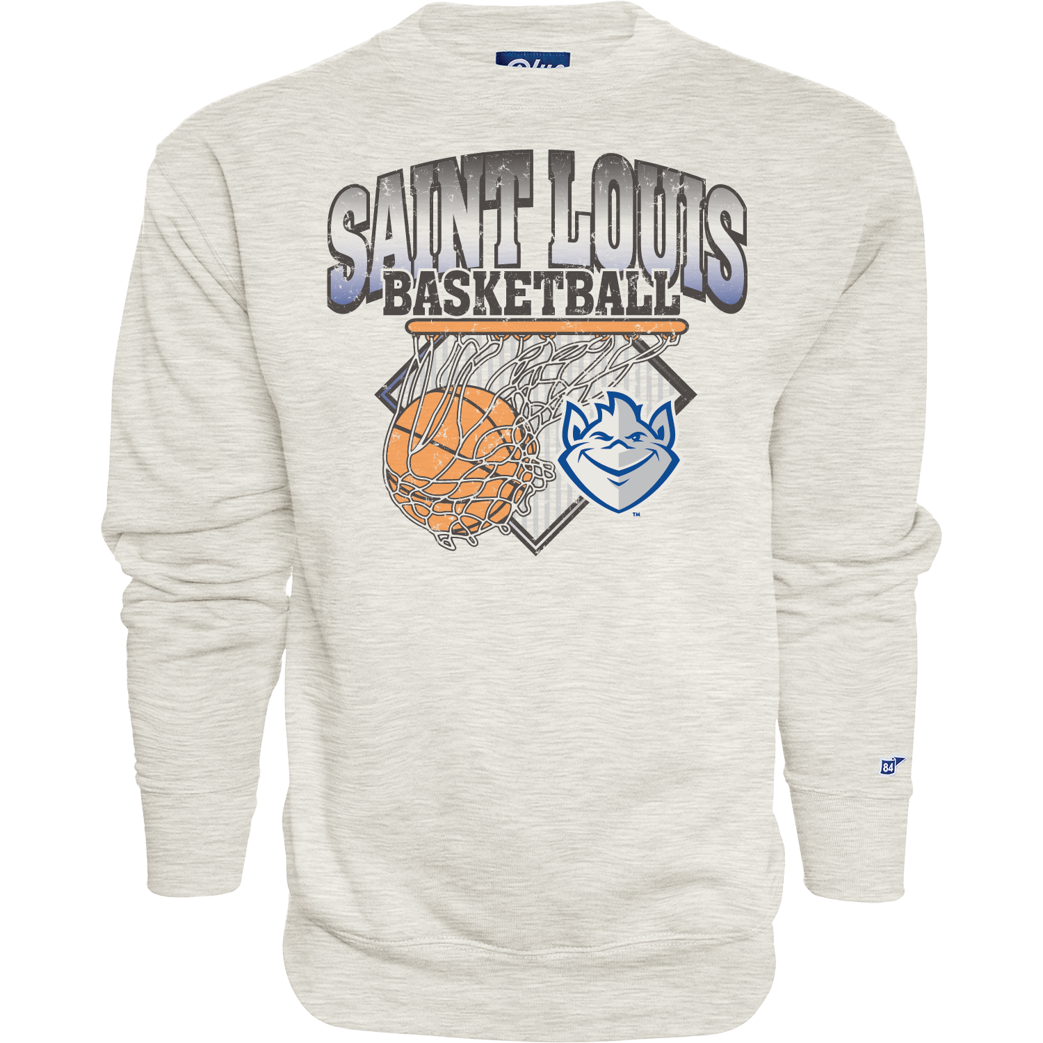 Blue 84 Whoa Dude Basketball Crewneck Sweatshirt