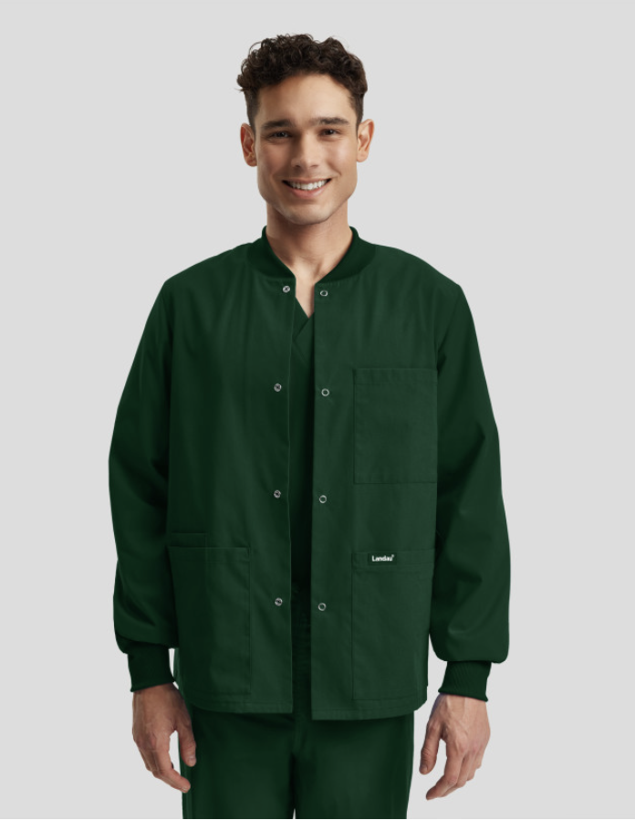 Landau Essentials Unisex 5-Pocket Scrub Jacket