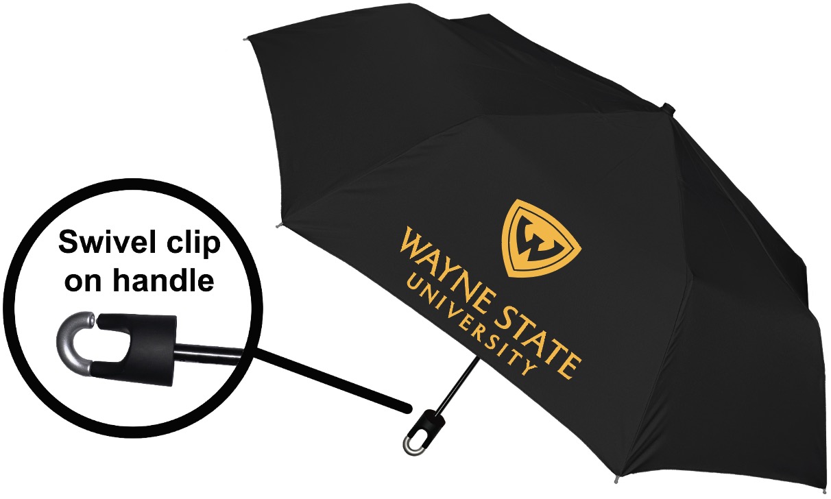 "Storm Clip" Mini Folding Emblematic Umbrella