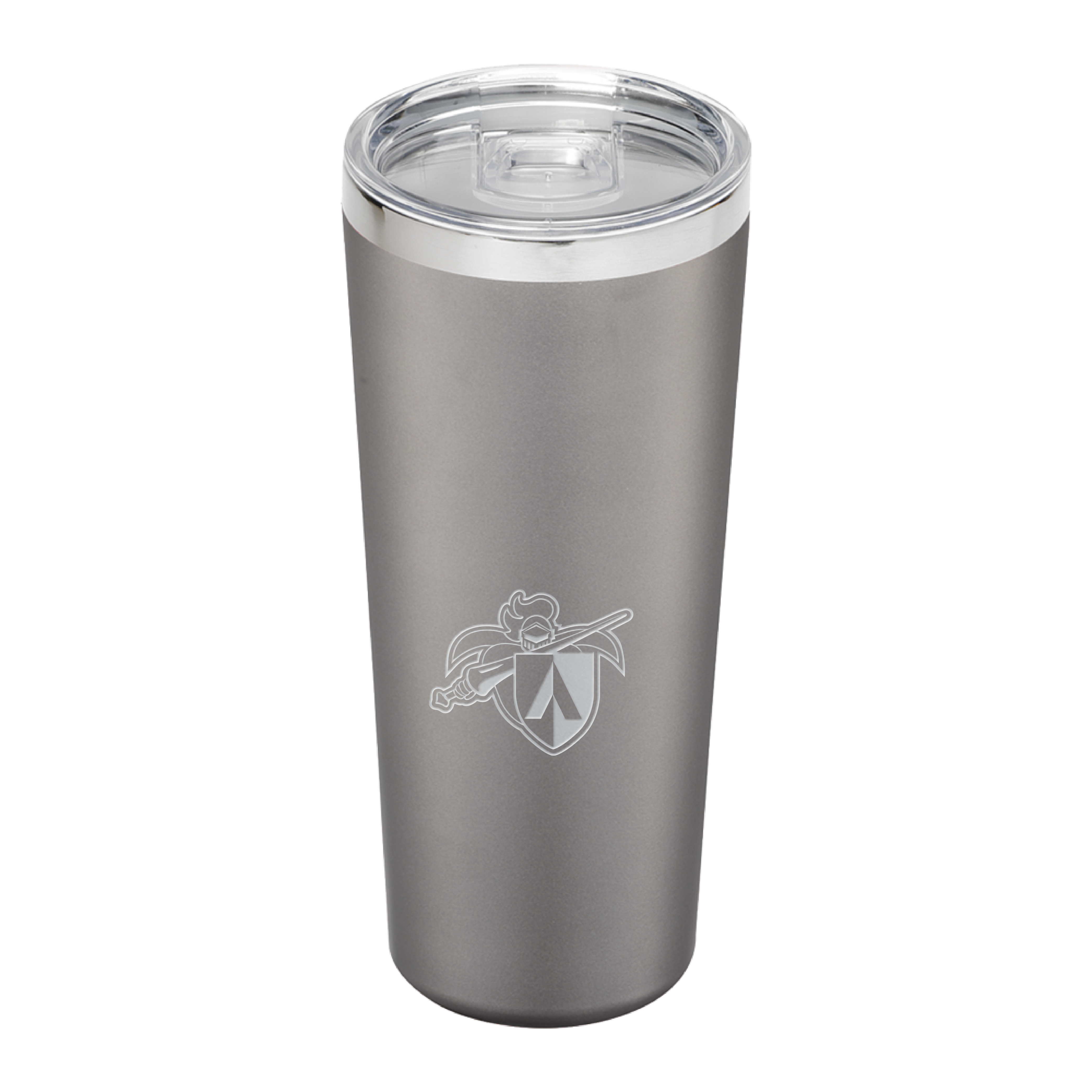 Aiken Technical Thor Vacuum Insulated Grey Tumbler 22oz Aiken Tech Knight Engraved