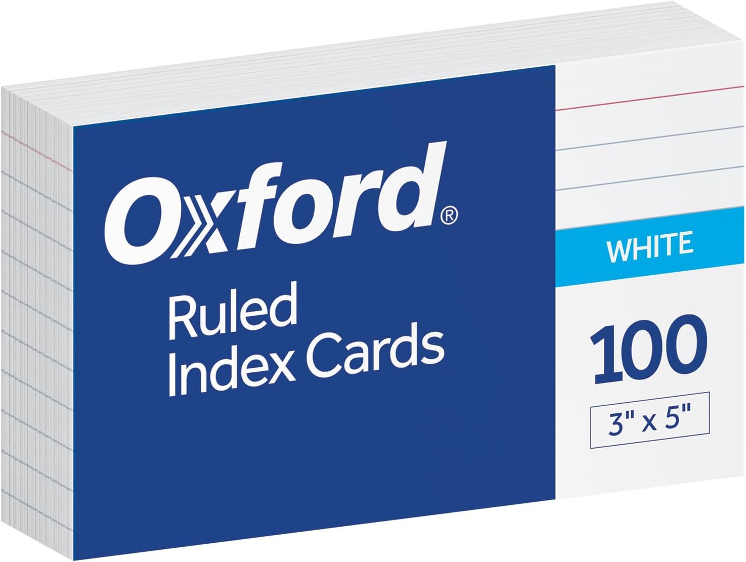 Oxford Ruled Index Cards, 3" x 5"