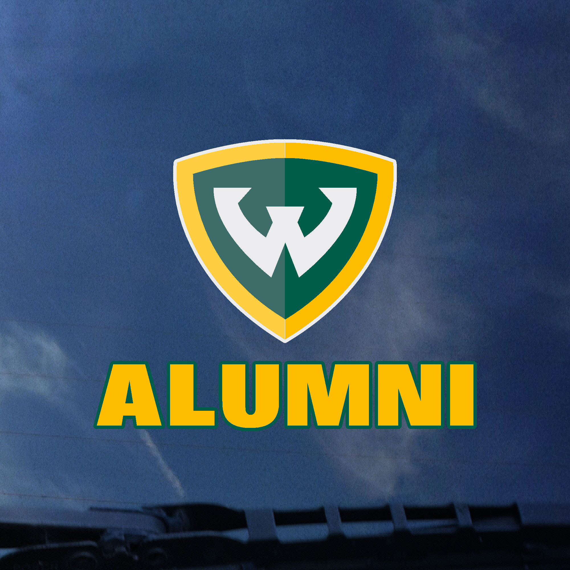 WSU Shield Alumni Auto Decal