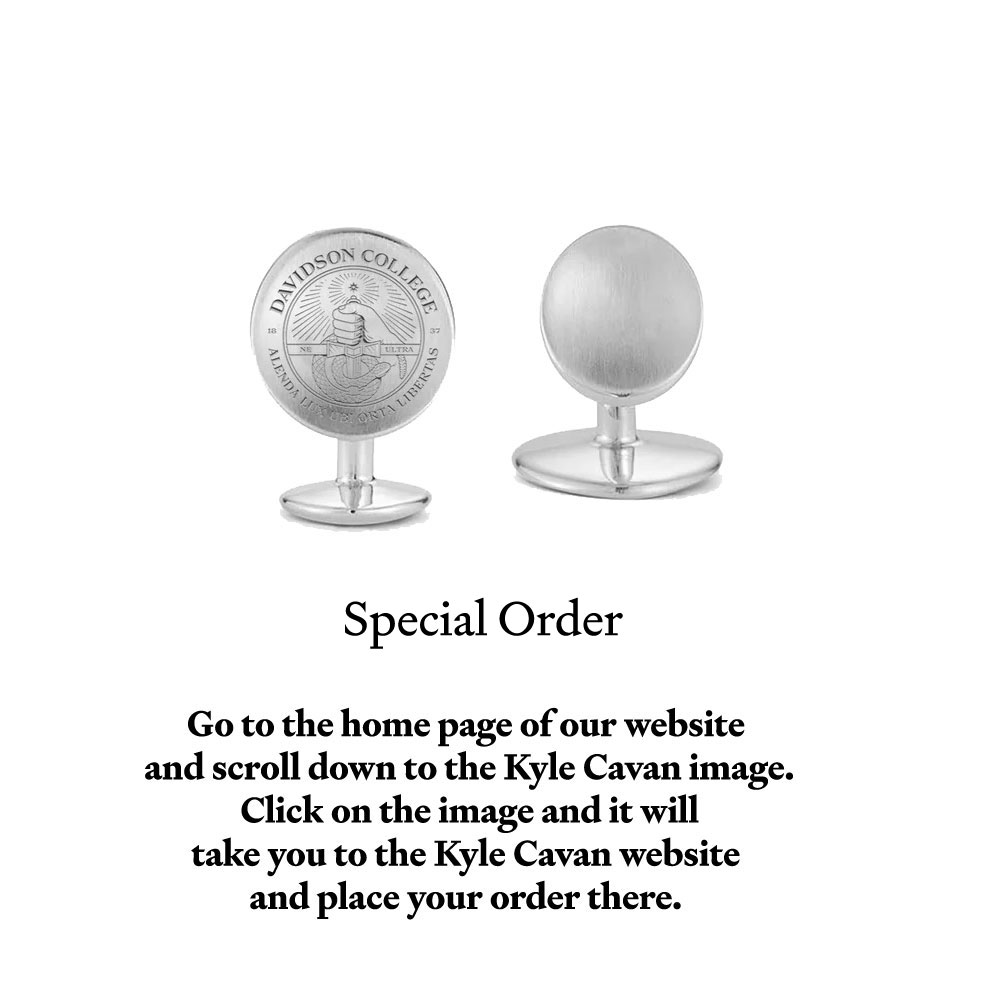 Davidson Seal Sterling Silver Organic Cufflinks