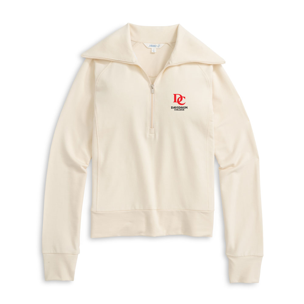 Women's Johnnie-O Cream Eliza Performance 1/2 Zip Pullover