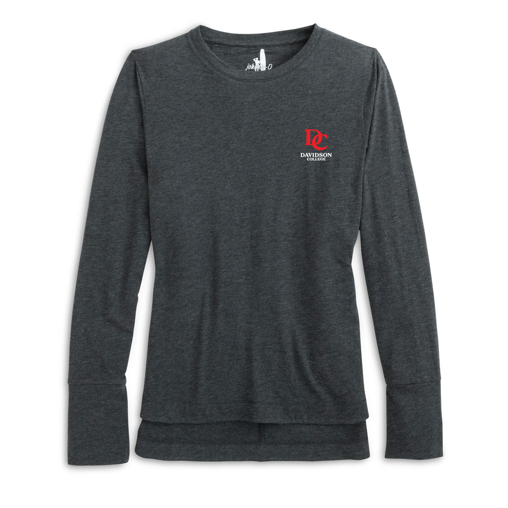 Women's Johnnie-O Charcoal Valerie Long Sleeve Tee