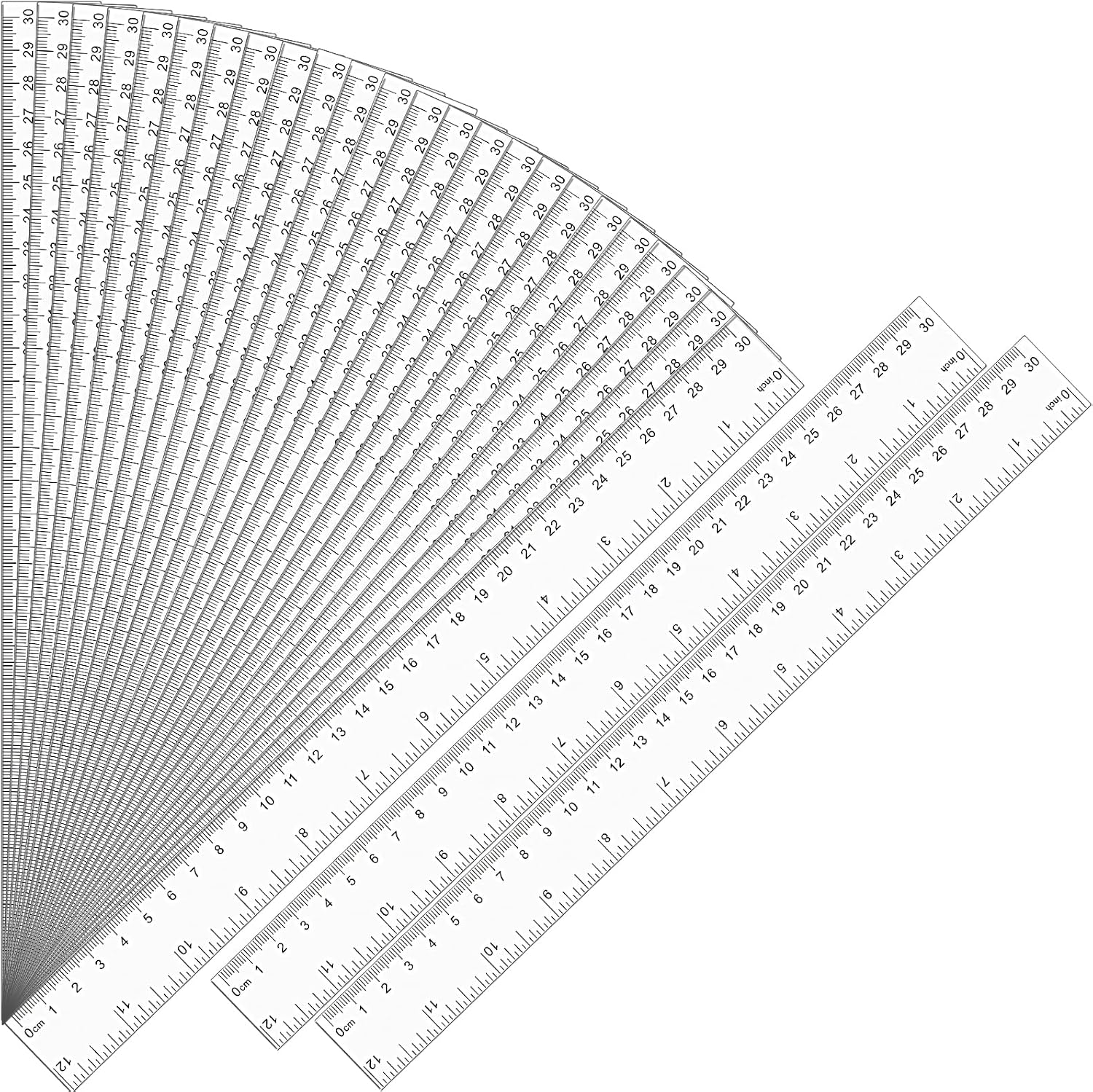12 inch clear ruler