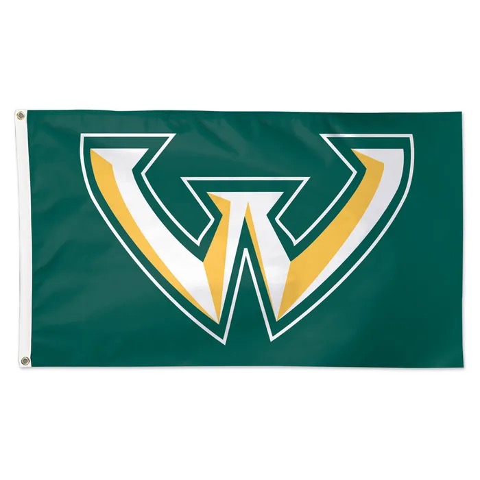 Wayne State Logo Deluxe Flag- 3' x 5'