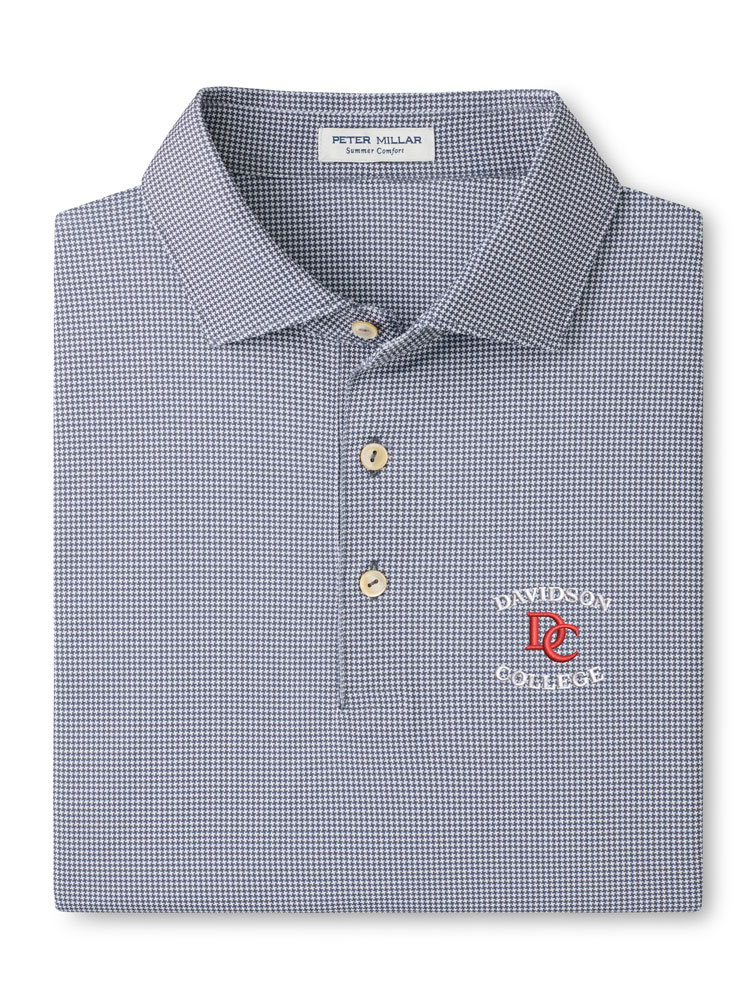 Peter Millar Iron Border Print Performance Jersey Polo