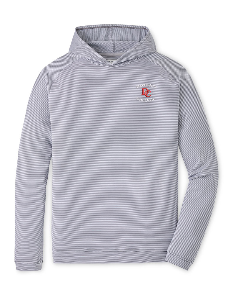 Peter Millar Iron Pine Sugar Stripe Performance Hoodie