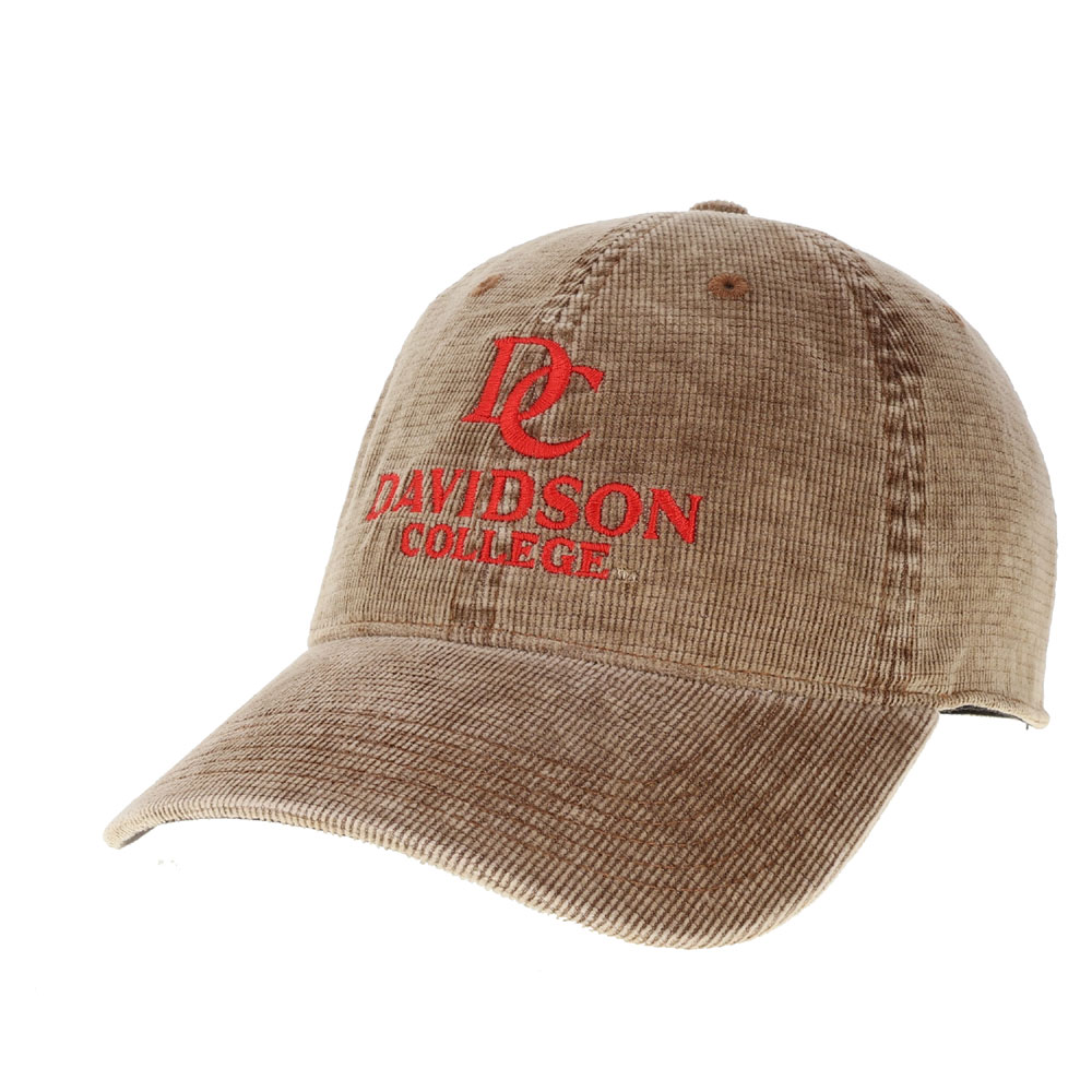 Davidson College Brown Salt Wash Corduroy Hat