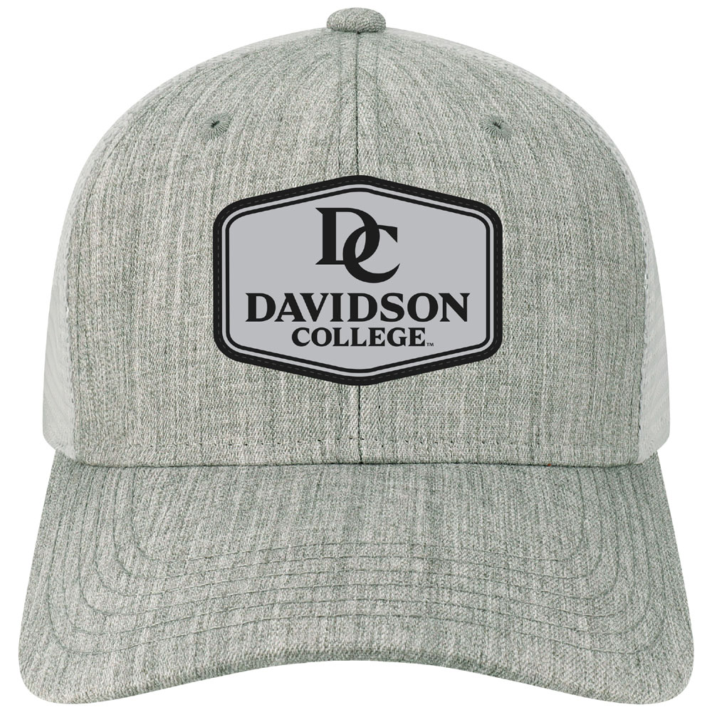Davidson College Mid Pro Snapback Melange Grey/White Trucker Hat
