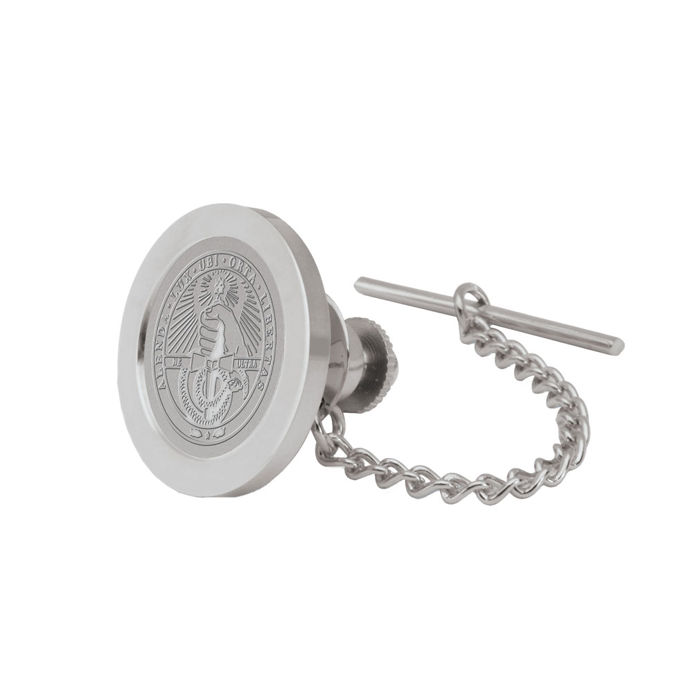 Tie Tack/Lapel Pin - Silver - With College Seal