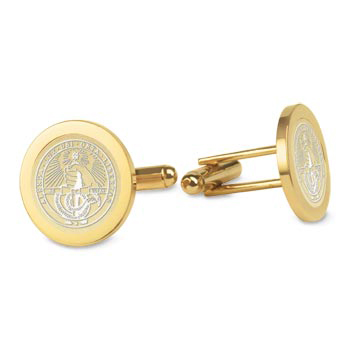 Cufflinks Gold With College Seal