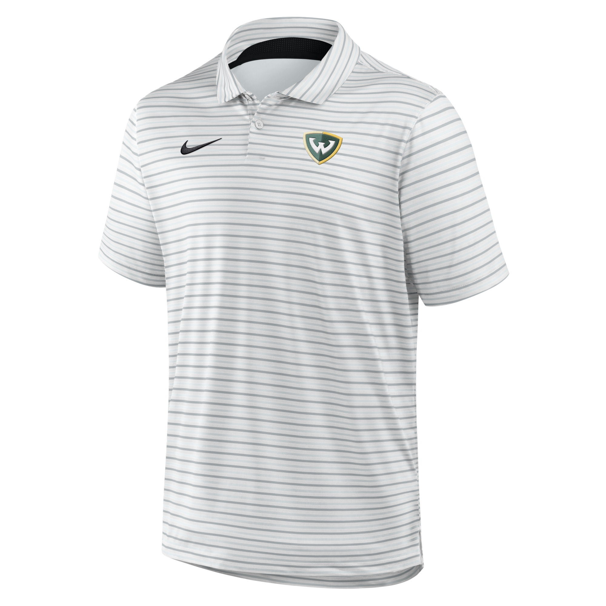 WSU Shield Nike Dri-Fit Tour Stripe Polo
